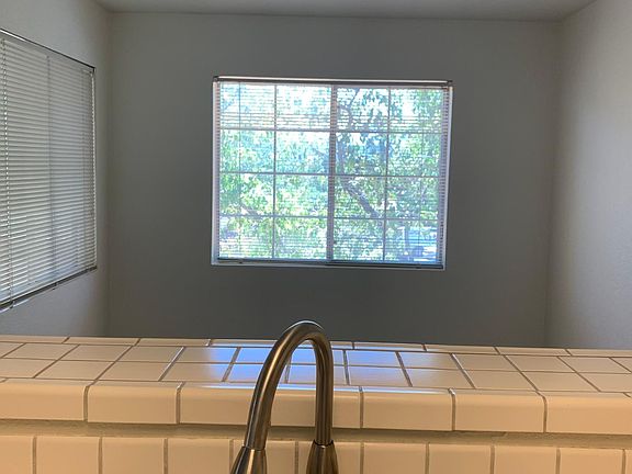 View of dining room from kitchen