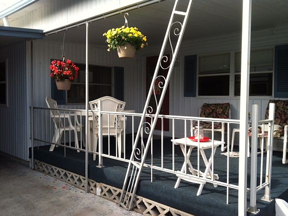 Big porch with view of water