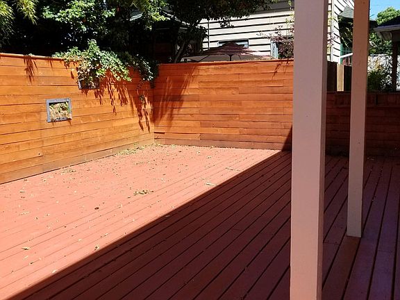 Very large back deck