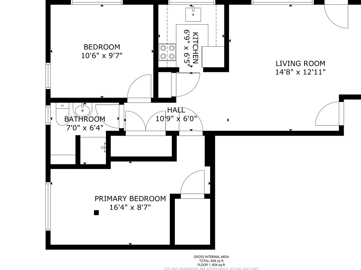 2 bed, 605 sqft, $1,795 — Photo 2