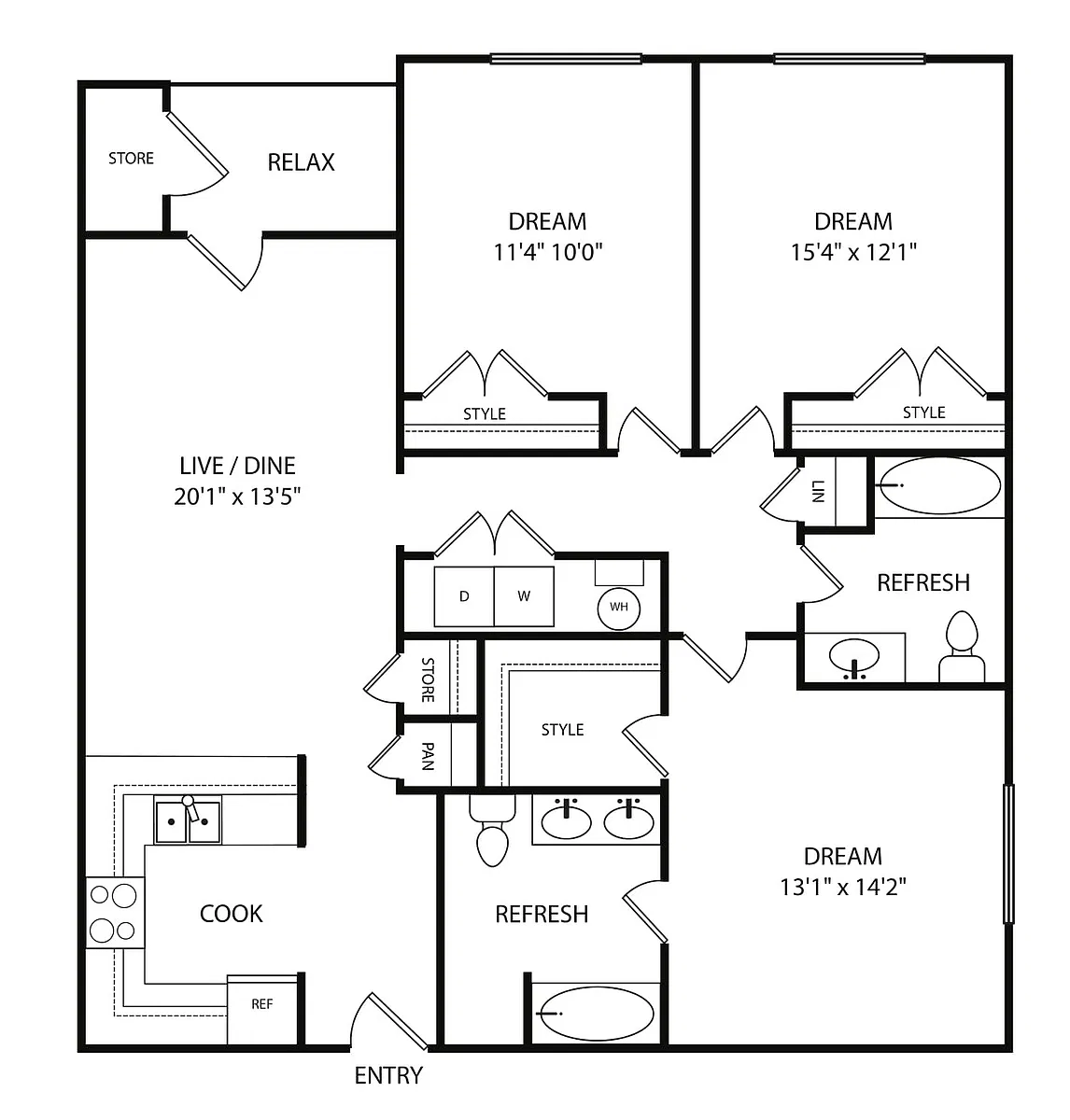 Floor plan C2B