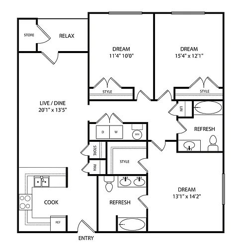 Floor plan C2B