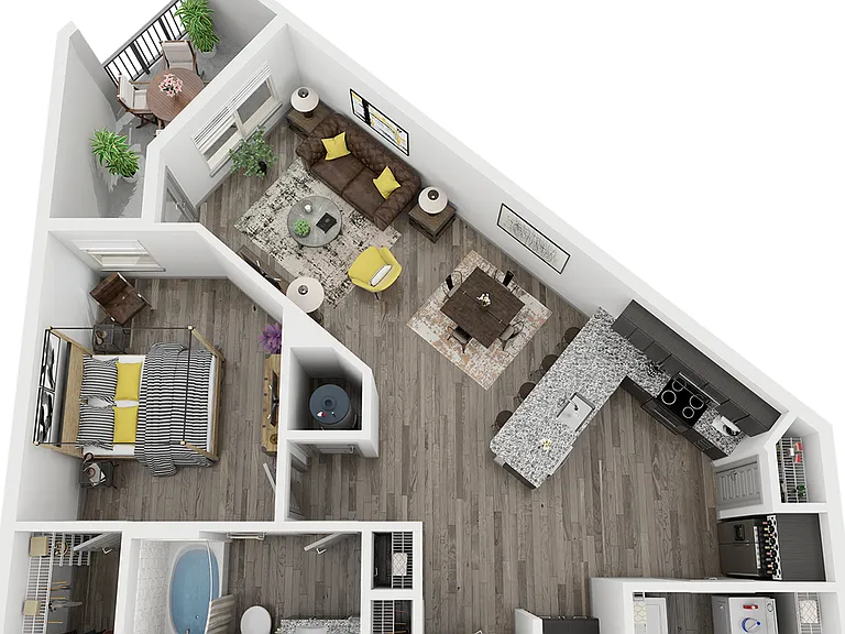 Cue Galatyn Station - A1I Floor Plan Cue Galatyn Station - A1I Floor Plan