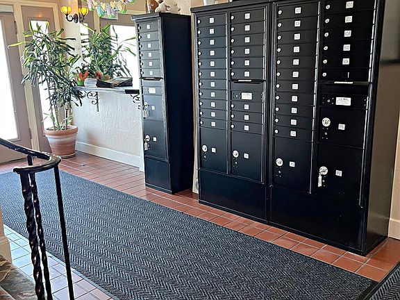 Lobby with interior mailboxes