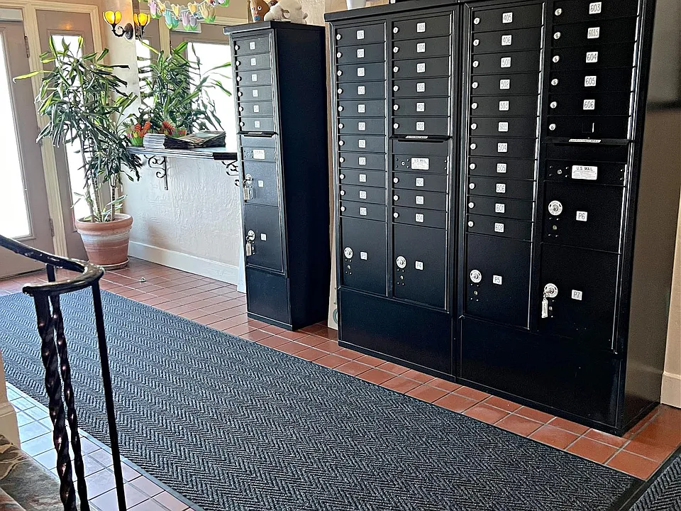 Lobby with interior mailboxes