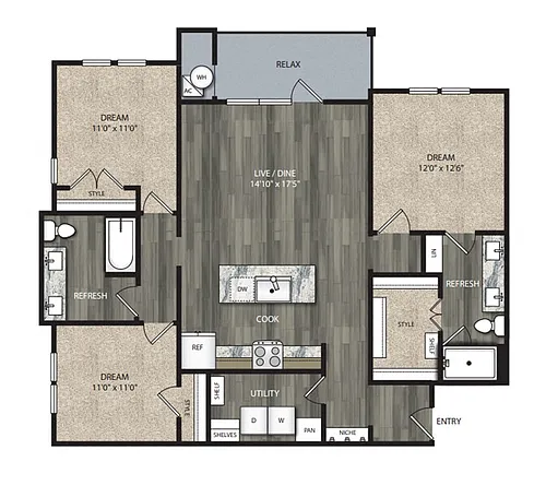 Floor plan C1