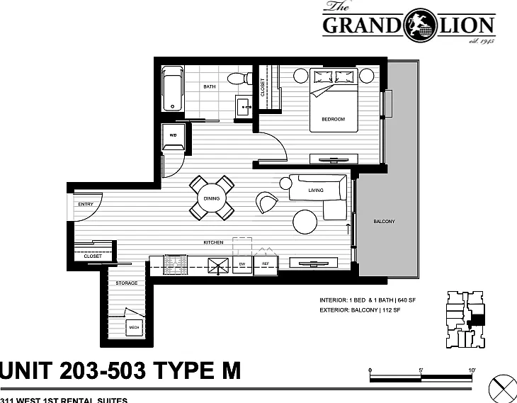 1 bed, 640 sqft, $2,880 — Photo 4