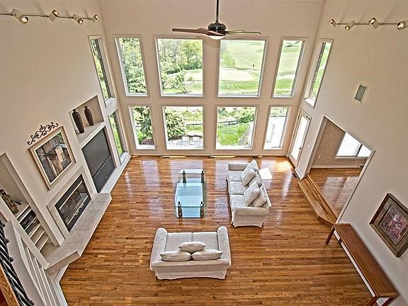 The view from the upstairs catwalk.