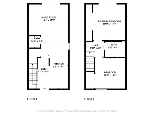 Floor plan 2 Bedroom TH