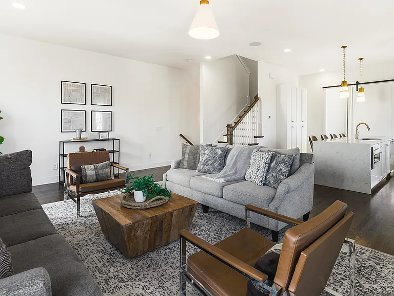 Cozy living room with fireplace and a Smart TV with all the streaming apps you could want!