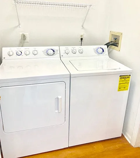 A private in-home laundry is just one of the many luxuries that you have --like skylights, whirlpool tubs, crown molding....