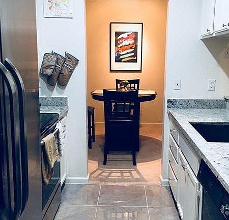 View of Kitchen from Front Door