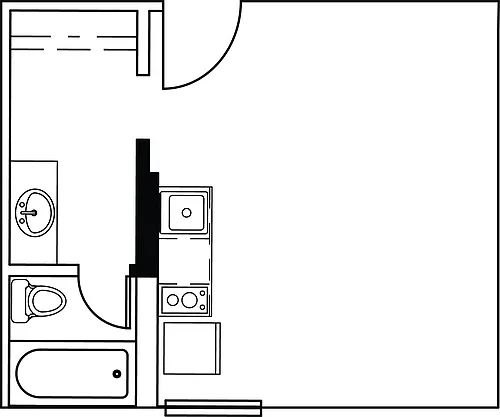 Floor plan Studio D