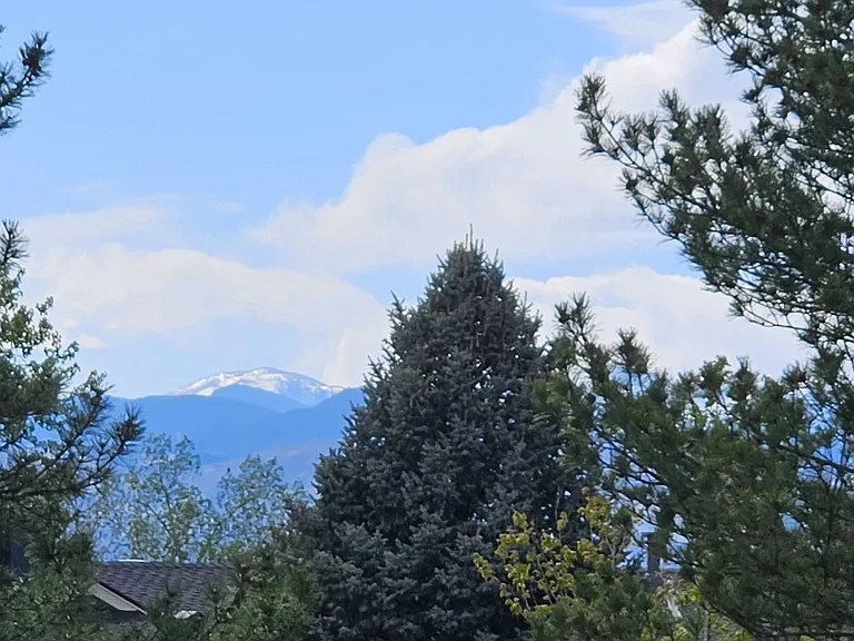 Mountain view to west