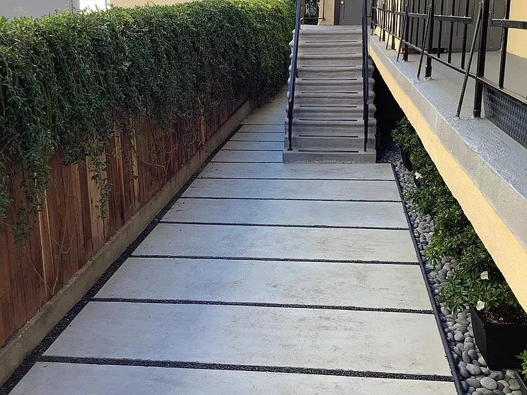 NEW HARDSCAPE AND LANDSCAPING