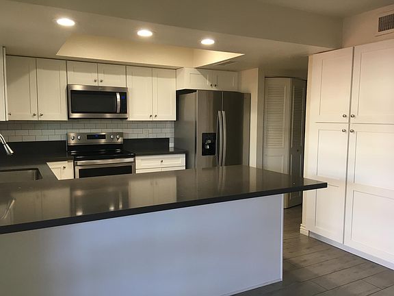 Kitchen with large pantry space
