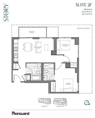 Floor plan 2 Bedroom, 2 Bathroom 2 Bed 2 Bath 4