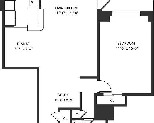 2nd image of 10 W 135th St APT 17K