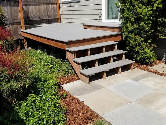 Private deck and Patio