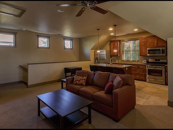 Living room and kitchen.