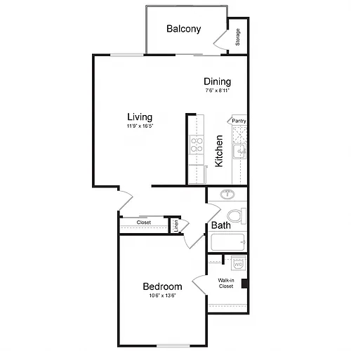 Floor plan Carnegie - Central Park at Whisman Station