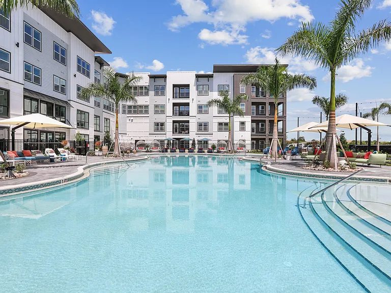 Resort-Style Pool with Sun Shelf