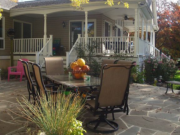 Patio and wrap around porch