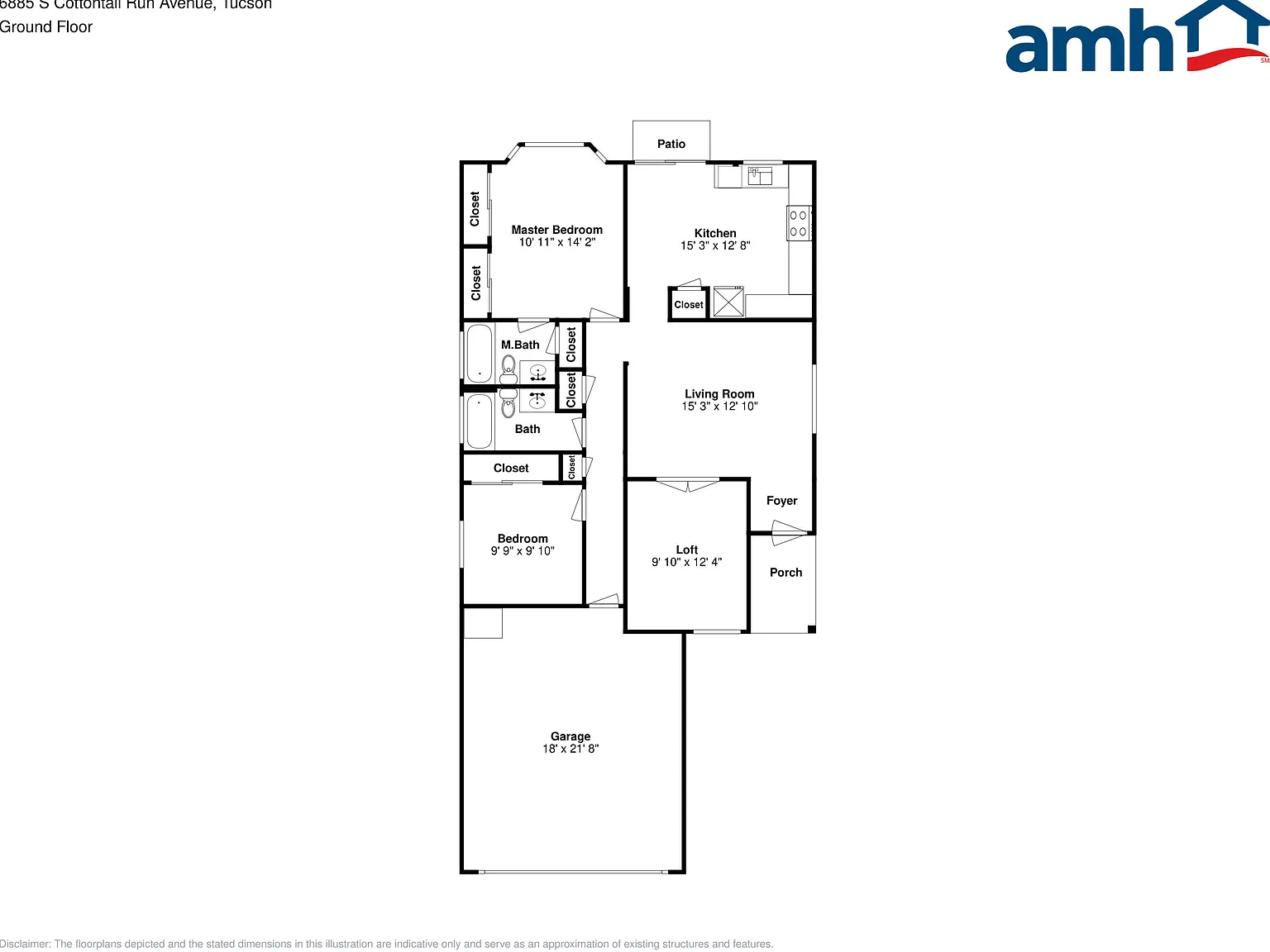 2 bed, 2.0 bath, 1094 sqft, $1,710 — Photo 2