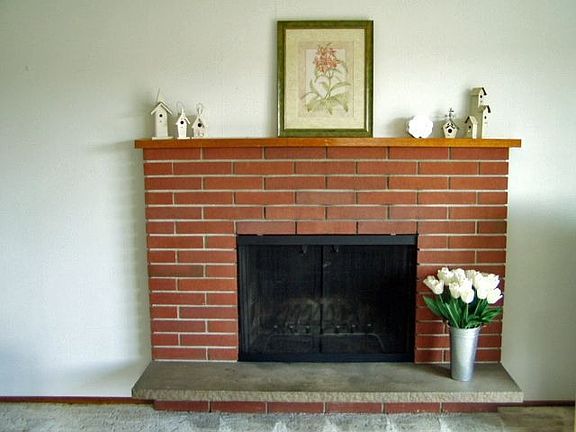 Cozy up to the fireplace and unwind