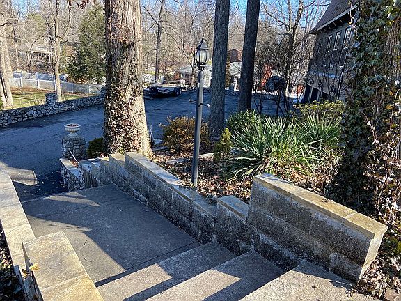 stairs down to the garage