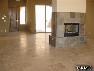 Great Room with Double Sided Fireplace