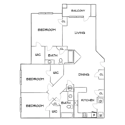 Floor plan Design 3B20 Premier 3