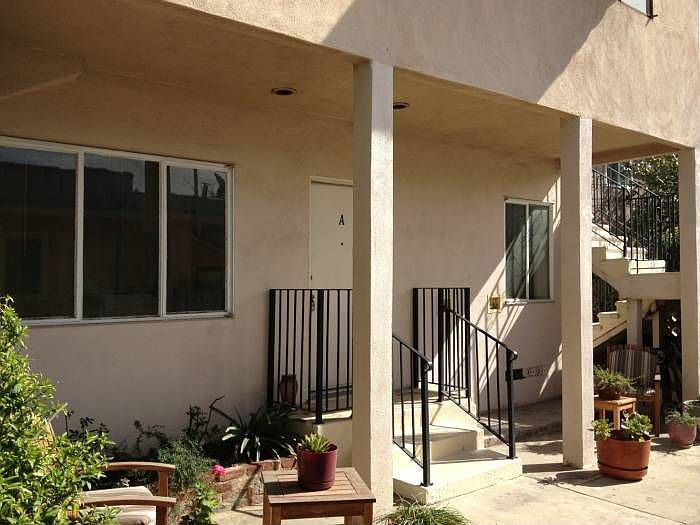 Front of apartment
