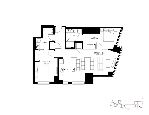 Floor plan 2-B