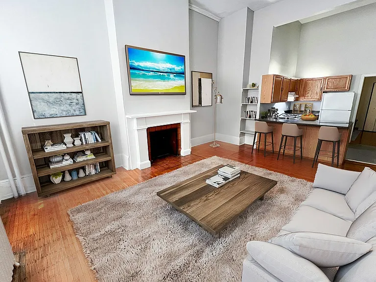 Westbury Brownstones Living Room and Kitchen