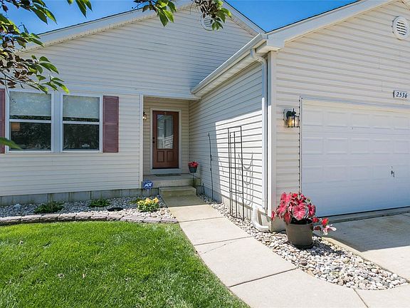 2 car garage with touch pad entry