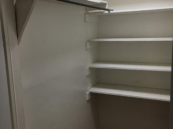 Storage closet in entryway