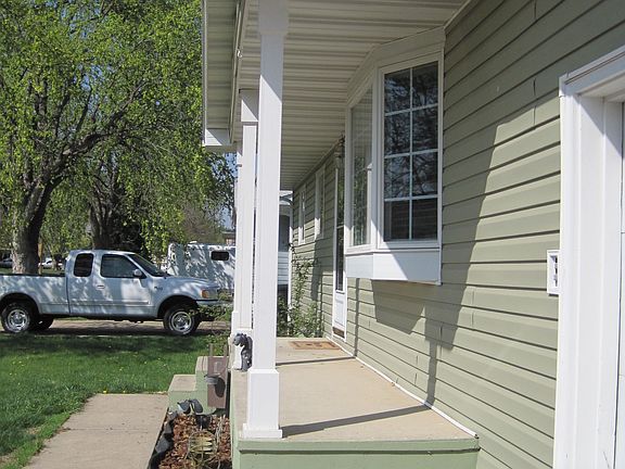 Porch w/ view of bay window