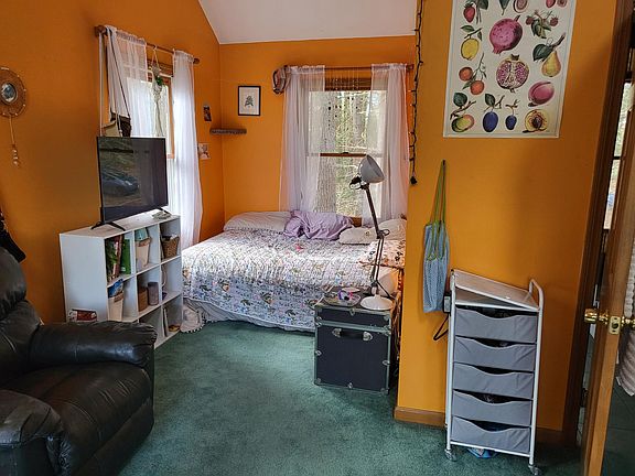 1/2 of the Master BR - before remodel. Now wood floor/cream walls.