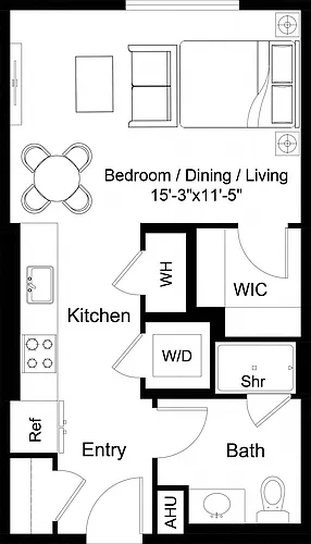 Floor plan Studio-S2