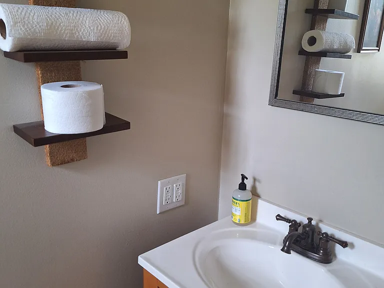One of two half baths