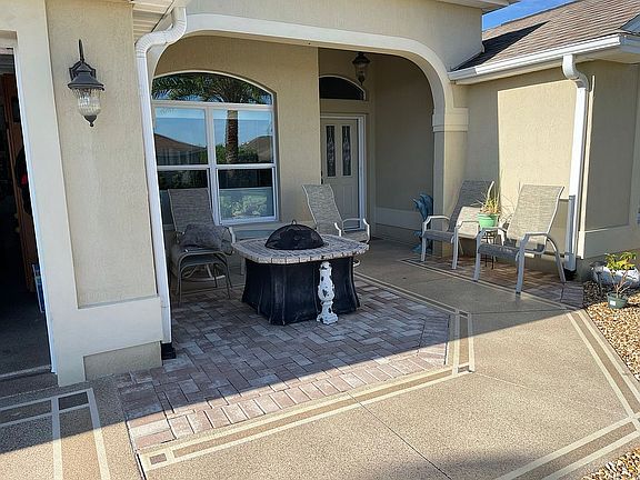 Front porch fire pit