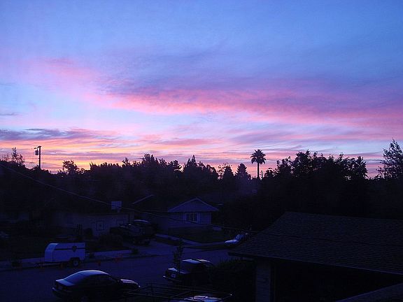 Sunset view from home