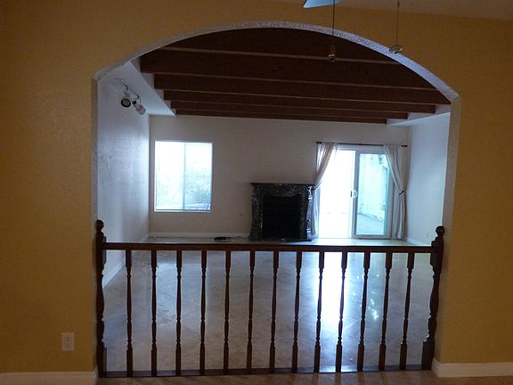Living Room with fireplace as seen from dining room