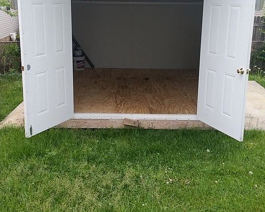 Shed in the backyard