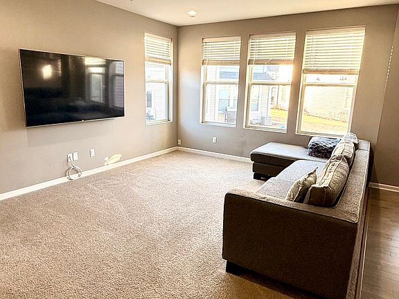 Carpeted living room