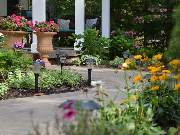 stamped concrete front porch