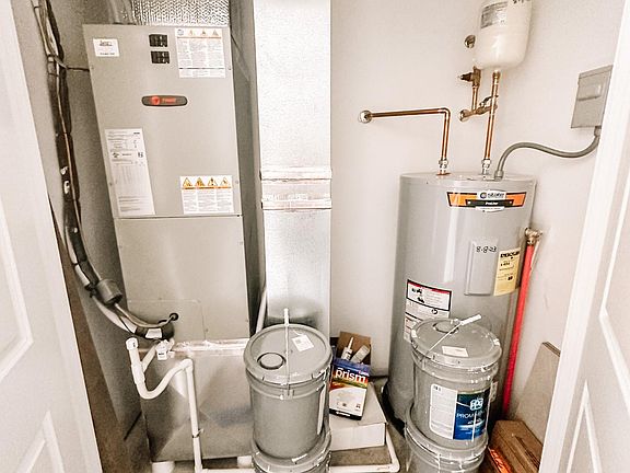 Utility closet in front hallway