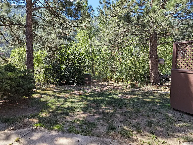 The garden area feels private despite being a townhome! Lawn mowing and snow removal are taken care of by HOA