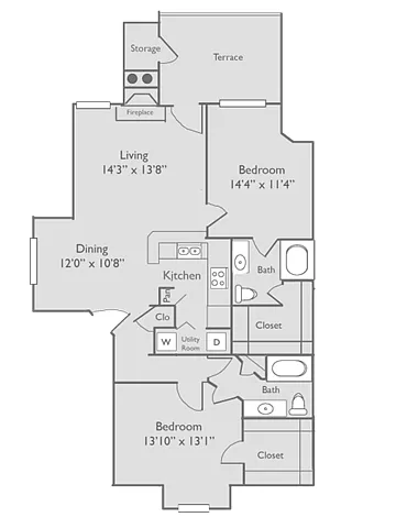 Floor plan P-B3